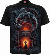 Spiral Heren Tshirt -M- DRAGON'S LAIR Zwart