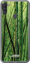 Samsung Galaxy A11 Hoesje Transparant TPU Case - Bamboo #ffffff