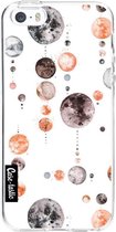 Casetastic Apple iPhone 5 / iPhone 5S / iPhone SE Hoesje - Softcover Hoesje met Design - Moon Phases Print