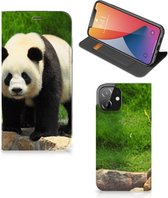 Hoesje Geschikt voor iPhone 12 | Geschikt voor iPhone 12 Pro Telefoontas Panda