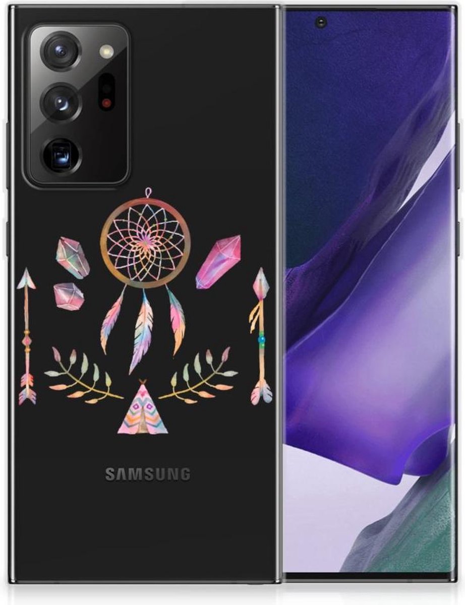 Samsung Galaxy Note20 Ultra Telefoonhoesje met Naam Boho Dreamcatcher