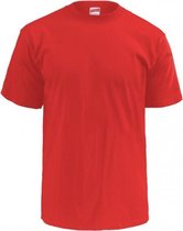 Soffe Klassiek T-Shirt - Katoen - Volwassenen - Rood - Medium