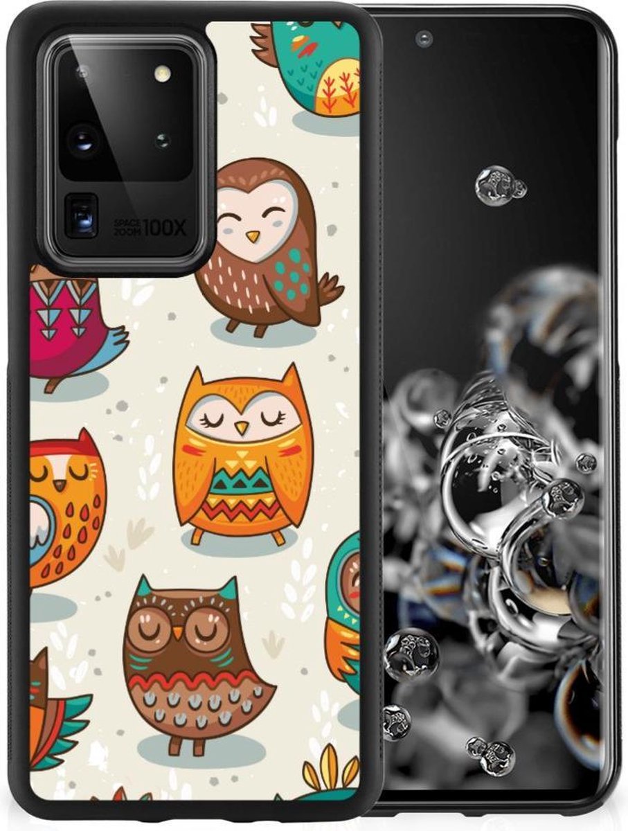 Samsung Galaxy S20 Ultra Back Cover Vrolijke Uilen
