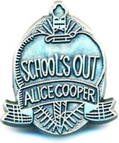 Alice Cooper Pin School's Out Zilverkleurig