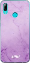 Huawei P Smart (2019) Hoesje Transparant TPU Case - Lilac Marble #ffffff