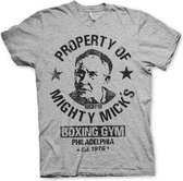 Rocky Heren Tshirt -M- Mighty Mick's Gym Grijs
