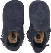 Bobux - Soft Soles -  Suede Moccasin Navy - New born