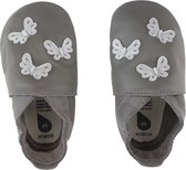 Bobux - Baby slofjes - Soft Soles - Grey Butterflies - M