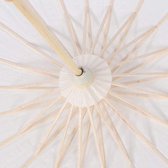 Bol.com Klassieke Papieren Paraplu Parasol - Japanse Decoratieve DIY Schilderij - Wit Bruiloft Bruidsfeest Decor - Foto Prop - 5... aanbieding