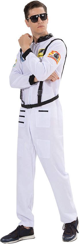 Joya Kids® Costume d'astronaute Adultes | Costume de science-fiction et de l'espace | Homme en combinaison spatiale astronaute de la Nasa | Déguisements | Déguisements | Taille M