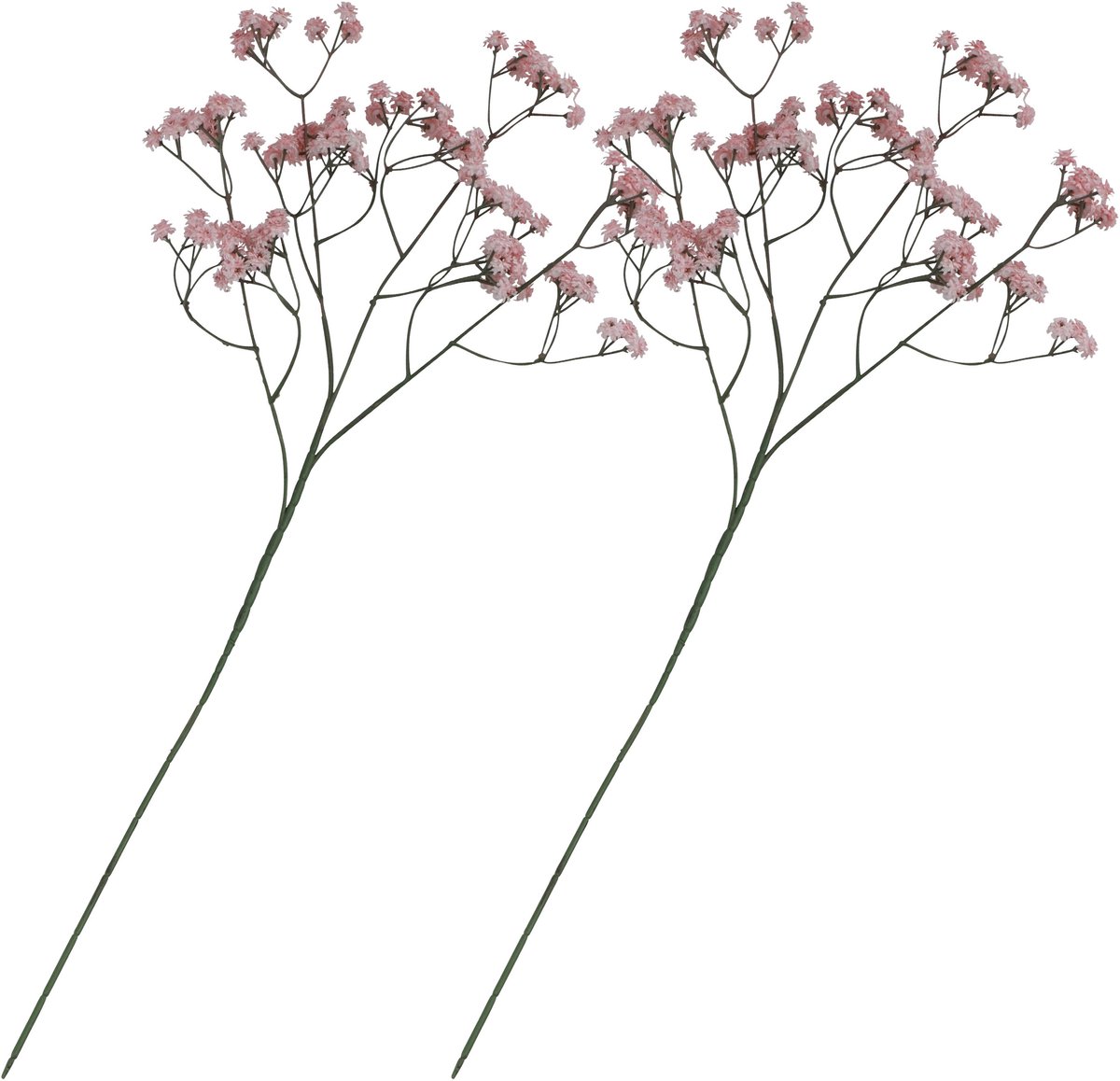 Chaks Kunstbloem Gipskruid - 2x - 60 cm - roze - tak - kunst bloem - Gypsophila