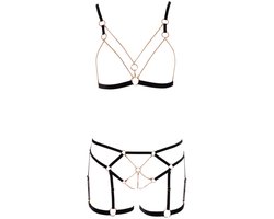 Elegante Open Rio Body Harnas met Mooie Schakelketting