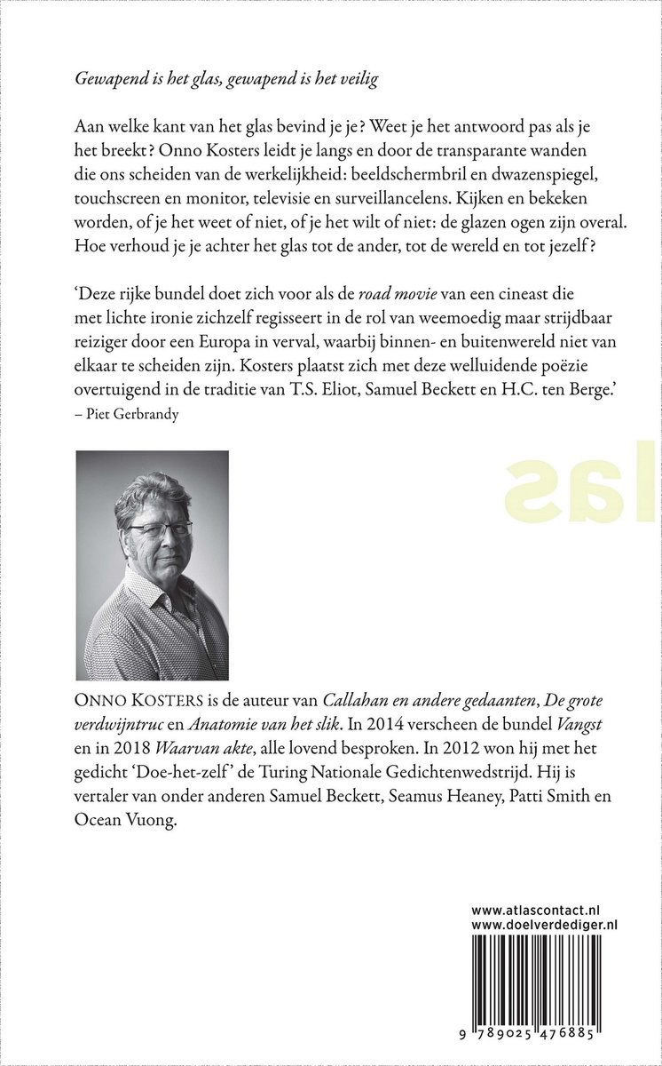 Achter het glas - back cover