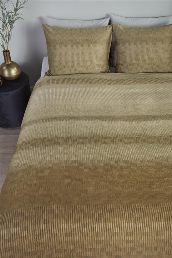 Beddinghouse Lexi dekbedovertrek - Tweepersoons - 200x200/220 - Goud van Merkloos — afbeelding 5