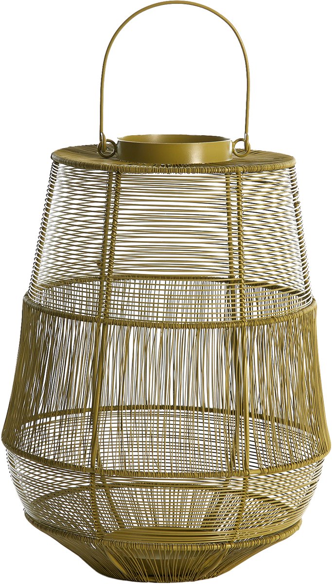 Windlicht SEZELA - Ø28x38cm - Groen