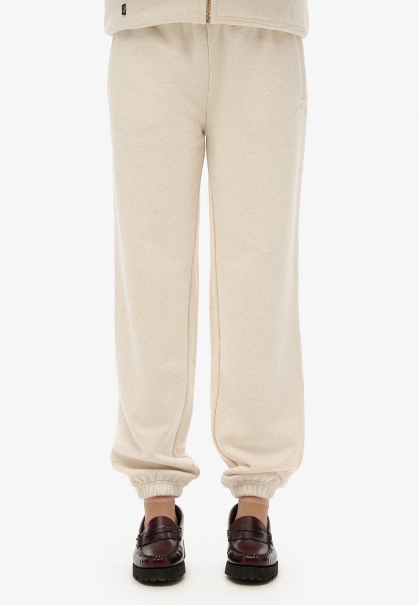Superdry Essential joggingbroek met logo Dames Broeken Light Oat Marl