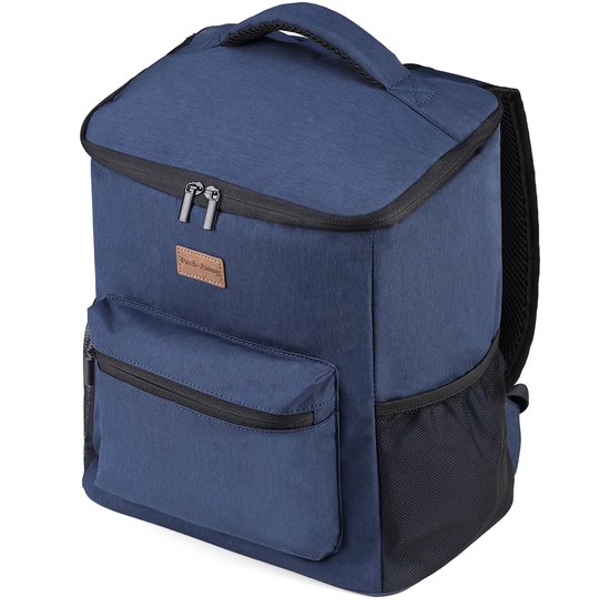 Packaway Koeltas Rugzak 25L - Incl. 2 gratis koelelementen - Incl. gratis flessenopener - Waterafstotend - Anti diefstal vak - 4 Laags geïsoleerd - Blauw van Packaway — afbeelding 4