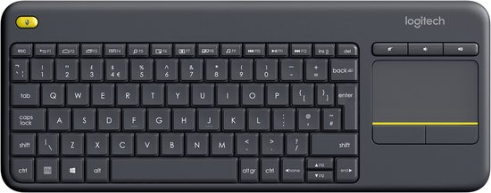 Wireless Touch Keyboard K400 Plus Black - Azerty BE