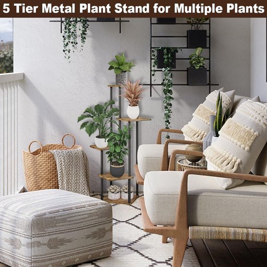 Mica Decorations plantenstandaard Ascot zwart 37,5 x 37,5 x 71 cm kopen