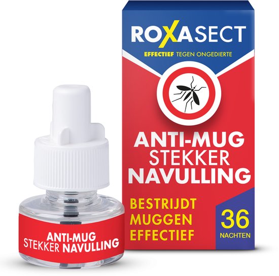 Roxasect Navulling Muggenstekker - Anti-Muggen Stekker Navulverpakking - 36 nachten bescherming - 1 stuks