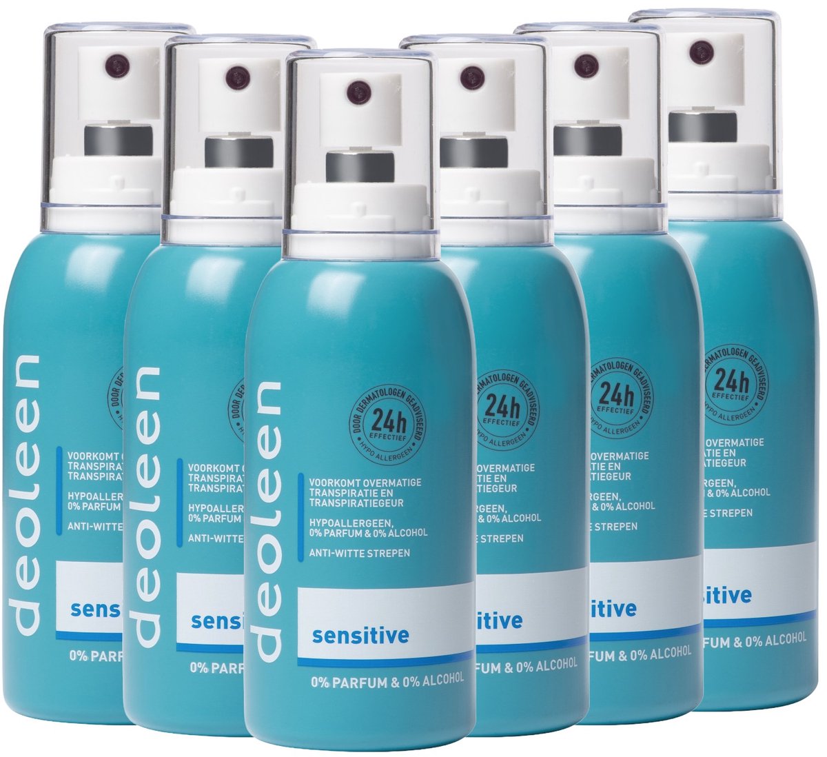Goedkoopste Deoleen Anti-transpirant - Pompspray Sensitive - Deodorant - 75 ml 6 pack
