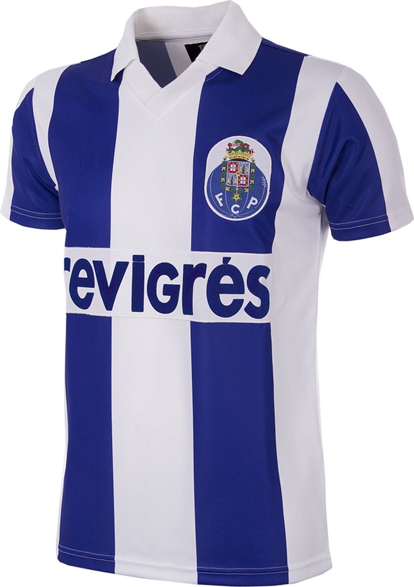 COPA - FC Porto 1986/87 Retro Voetbalshirt - Heren - Wit - Blauw - L