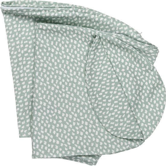 Doomoo Buddy Cover - Hoes voor Voedingskussen Buddy - Biologisch Katoen - 180 cm - Cloudy Kaki