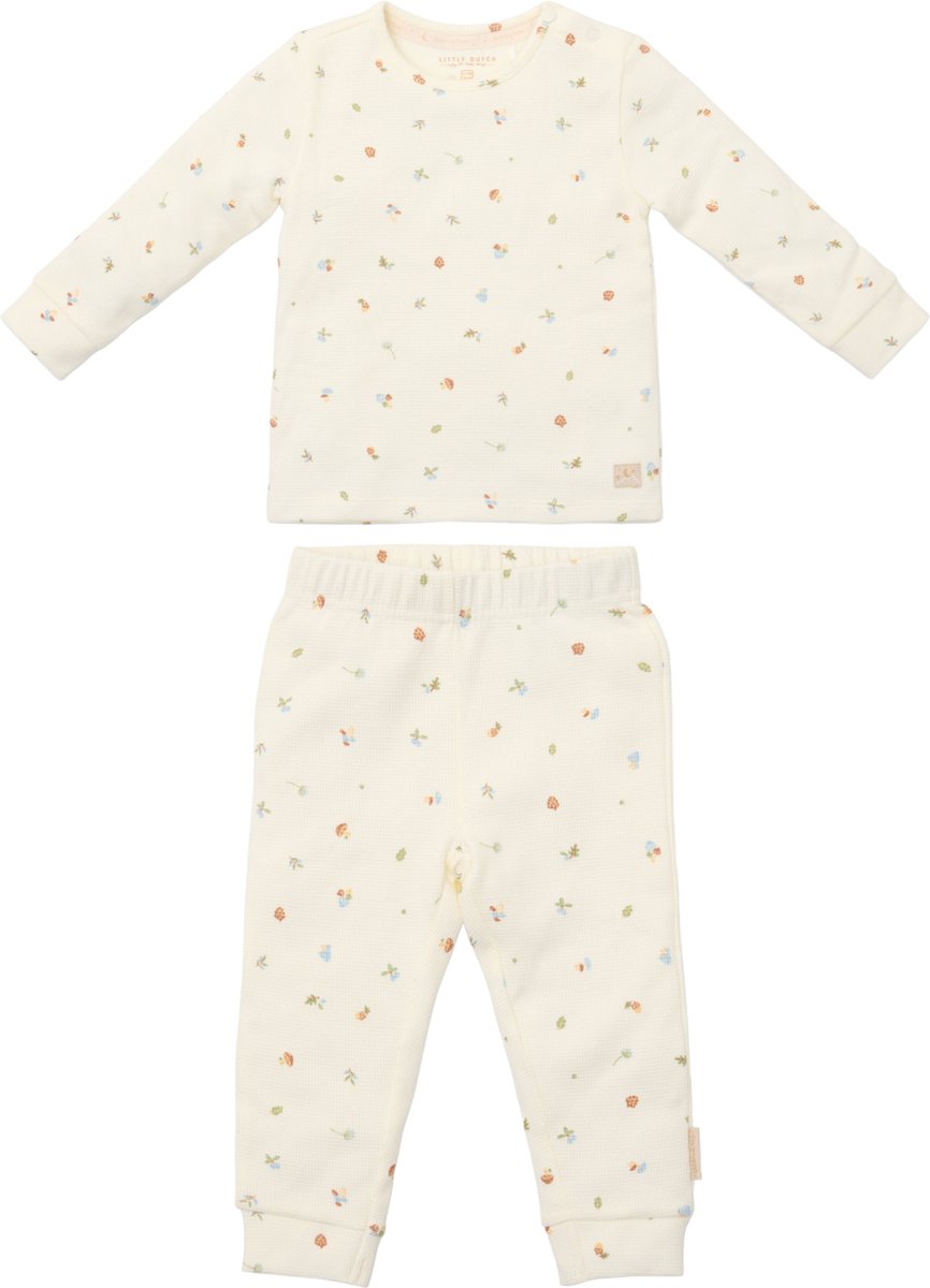Little Dutch Pyjama - Maat 74/80 - Pyjama kinderen Jongens - Wit - Forest Friends Night Forest Treasures