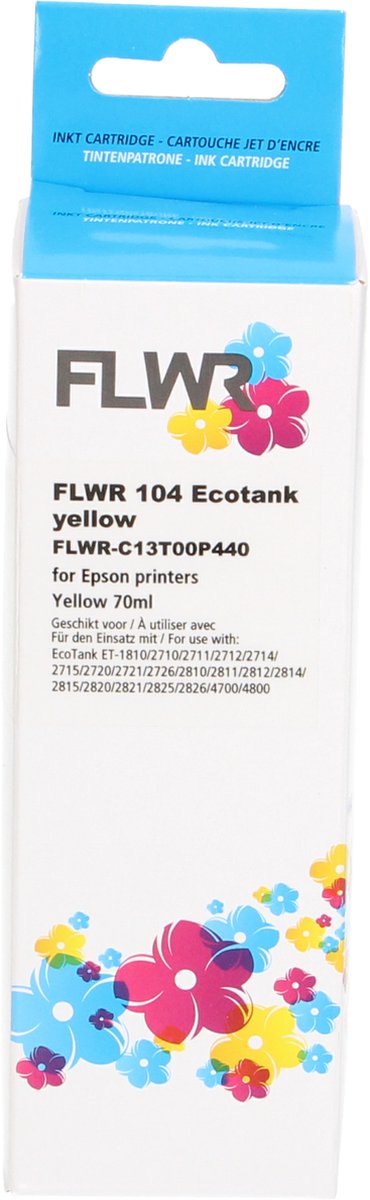 FLWR - Inktcartridge / 104 / Geel - Geschikt voor Epson