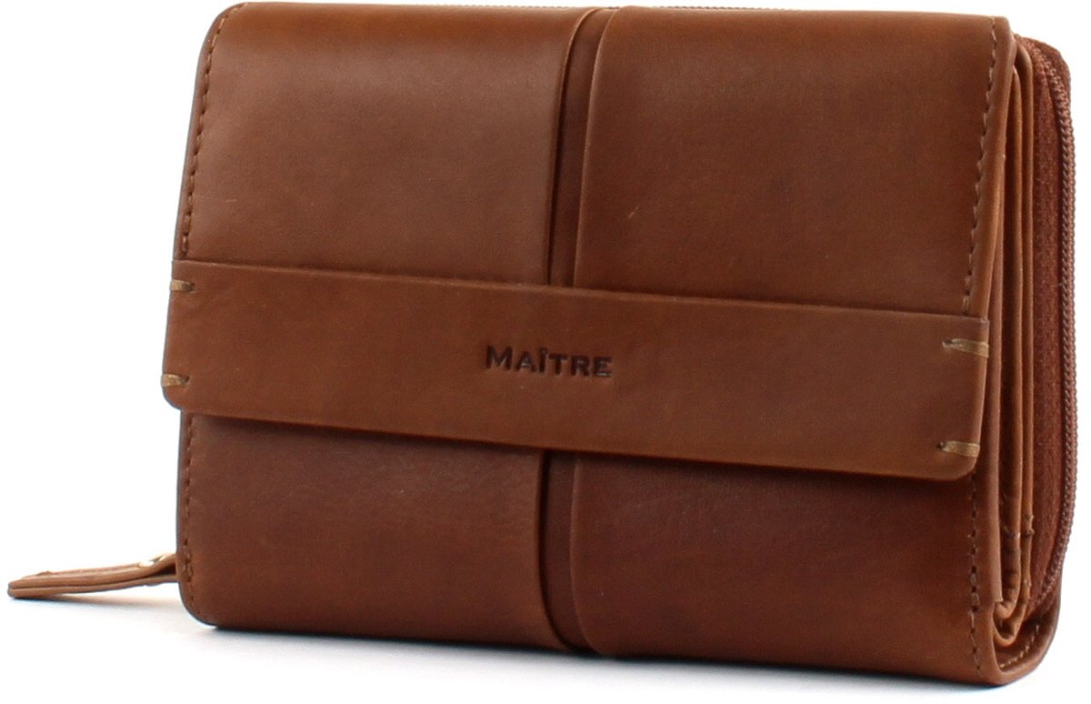 Maître Portemonnee Birkenfeld Diethilde Purse MH14FZ Cognac Bruine