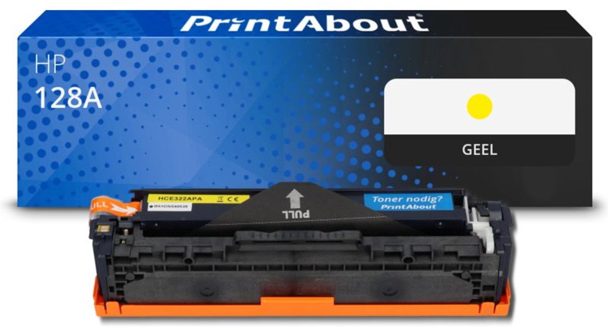 HP 128A (CE322A) toner geel Huismerk