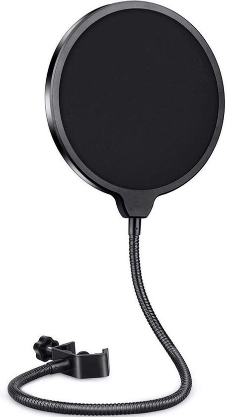 Foto: Pop filter voor studio microfoons plopkap popfilter dubbellaags