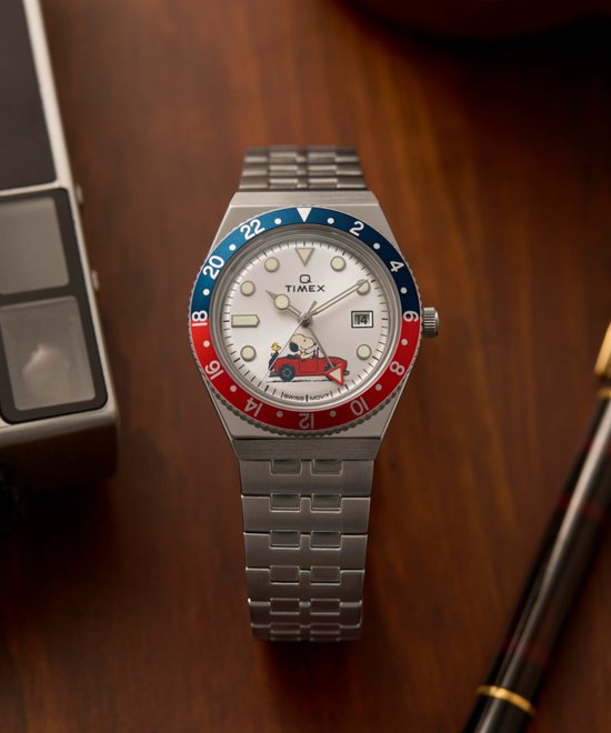 Timex TW2V60200 Orologio Uomo – Quadrante Verde Con Snoopy E Woodstock – Cinturino In Pelle Nera - 4