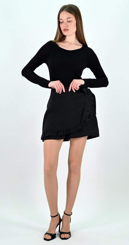 YesMooi - Broekrok - Dames Skort - Zwart - XL (42)
