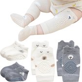 thumbnail: XEPST Baby Beenwarmers Set Van 3 - Lange Kniebeschermers Voor Peuters 0-3 Jaar, Wit, Unit Size