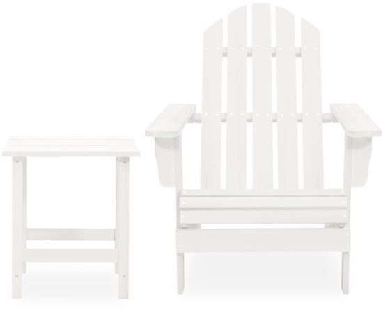 vidaXL Tuinstoel 2-zits Adirondack met voetenbank vurenhout