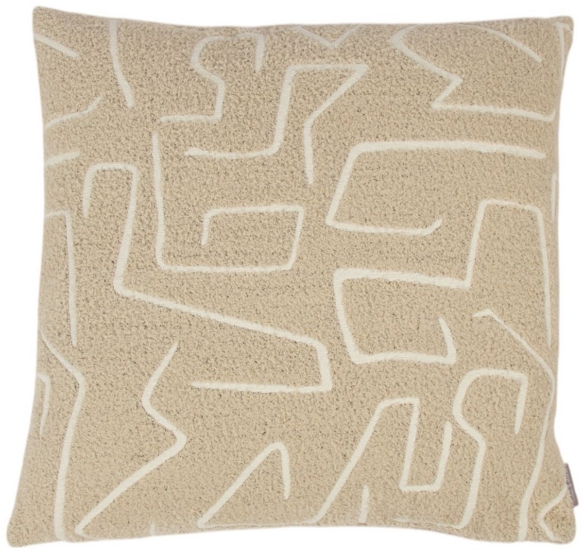 Mars & More Roy chenille jaquard kussen creme 45x45cm