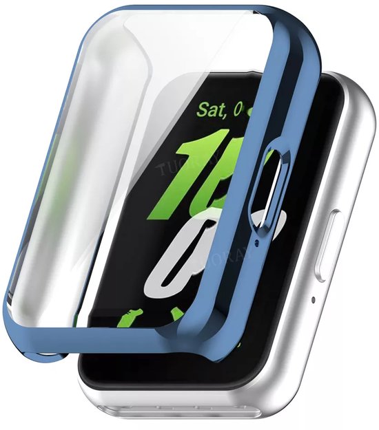 Strap-it Schokabsorberend TPU soft case hoesje - geschikt voor Samsung Galaxy Fit 3 (blauw)