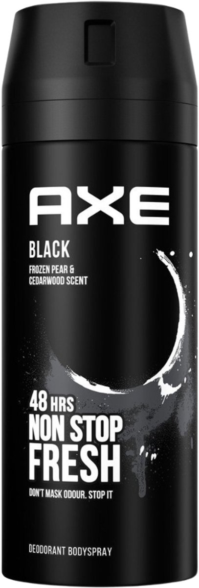 2+1 gratis: Axe Deodorant Bodyspray Black 150 ml