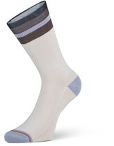 XPOOOS - Essential Graphics Dames bamboe Sokken - Badstof zool - Maat 39/42 - Wit