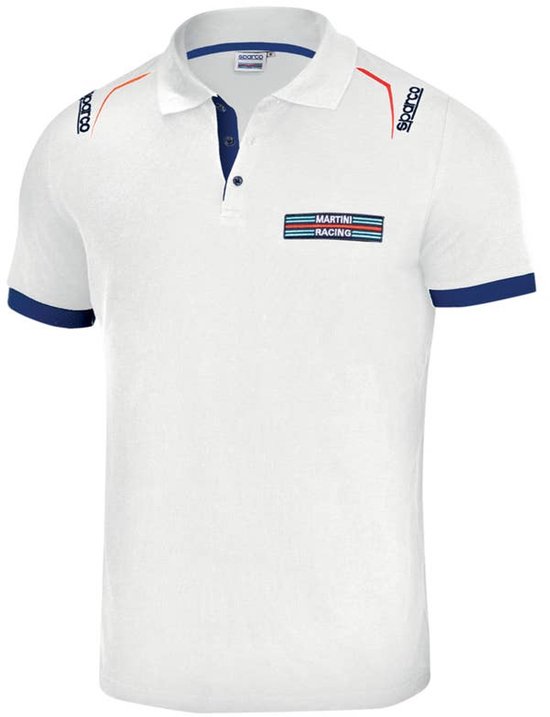 Sparco Martini Racing Martini Racing Poloshirt - Wit/Marineblauw van Merkloos — afbeelding 3