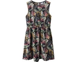 NAME IT NKFVINAYA SPENCER Meisjes Jurk - Navy Blazer Fresh Tropical