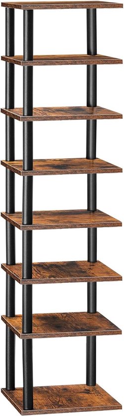 Arte r Schoenenrek - wit - metaal en kunststof - 3-laags - 40 cm | Leen Arte r Schoenenrek - wit - metaal en kunststof - 3-laags - 40 cm | Leen