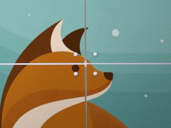 IXXI Vosjes, Elke Uijtewaal - 100 x 80 cm - Outil d'accrochage gratuit - Grande décoration murale et affiches - Illustrations, Digital Art, Ludique, Coloré