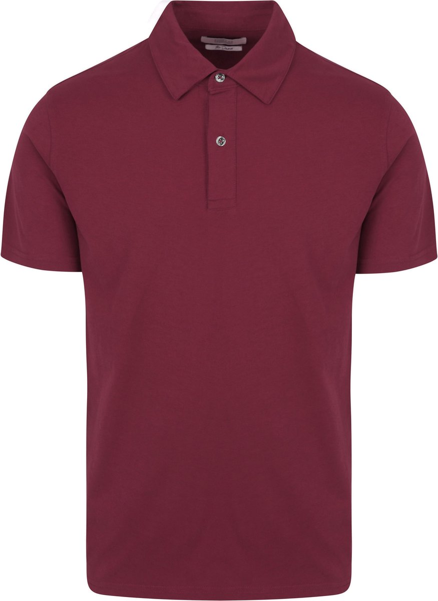 King Essentials The James Poloshirt Burgundy - Maat S - Heren - Polo shirt Heren met Korte mouw