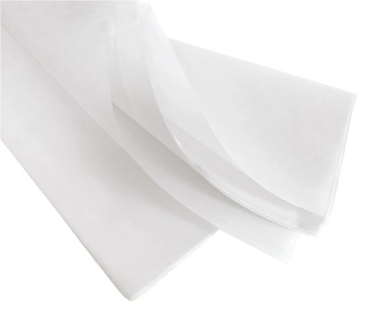 Wit Vloeipapier \ zijdepapier | 17 Grams Watervast & Kleurecht | B2 50x75 cm 24 vellen