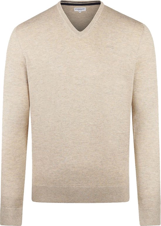 Pull McGregor Pull Col V Mm242 1201 01 3100 Sable Taille Homme - XXL