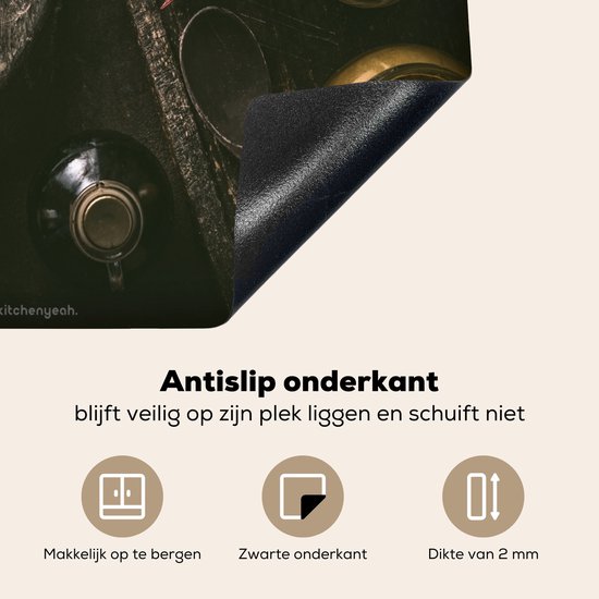 Antislip onderkant van de inductiebeschermer.