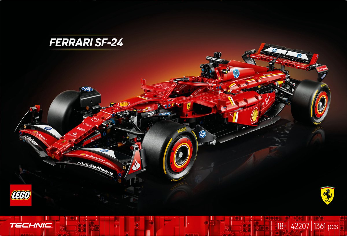 LEGO Technic - Ferrari SF-24 F1 auto - 42207 — afbeelding 12