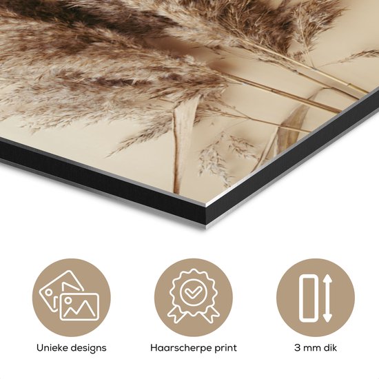 Tableau aluminium 120x60 cm - Décoration murale métal - Grain - Pastel - Nature - Décoration murale métal salon - Décoration industrielle - Photo sur dibond - Accessoires industriels chambre